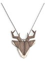 Dřevěný přívěsek BeWooden Deer Pendant na krk