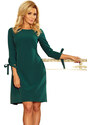 numoco Zelené dámské šaty s mašlemi model 5943391
