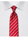 Strukturovaná kravata Vincenzo Boretti 21994 - červená