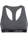 Dámská podprsenka ICEBREAKER Wmns Sprite Racerback Bra, Gritstone Heather velikost: L