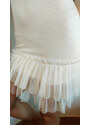 Made in Italy Letní šaty TUTU na ramínka bílé