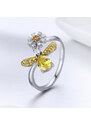 Royal Fashion prsten Rozkvetlá květina SCR348