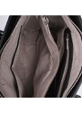 Černá elegantní pevná kabelka na rameno FLORA&CO F9179