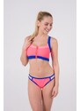 Plavky Heat Surf Side Zip Front Bralette / Dual Side Stripe