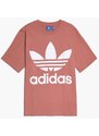 Triko adidas Originals Trefoil Růžové