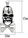US Ocelový pánský náhrdelník zdobený Ocel 316 - Lebka Jack