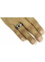 US Ocelový, keramický dámský prsten s Cubic Zirconia Ocel 316 - Molly
