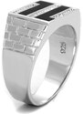 US Stříbrný, rhodiovaný pánský prsten s Cubic Zirconia Stříbro 925 - Douglas