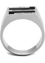 US Stříbrný, rhodiovaný pánský prsten s Cubic Zirconia Stříbro 925 - Douglas