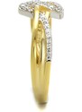 US Stříbrný, pozlacený, rhodiovaný dámský prsten s Cubic Zirconia Stříbro 925 Chloe