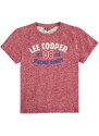 dětské tričko LEE COOPER - RED MARL