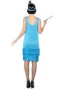 Flapper šaty flitrové modré