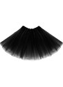 Tylová tutu sukně černá 40 cm