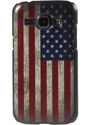 Pouzdro MFashion Samsung Galaxy J1 - červené - Vlajka USA
