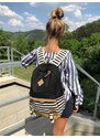 TopBags Canvas Batoh Canvas TopBags Stripe Černý 21 l