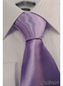 Avantgard Světle fialová jednobarevná lesklá kravata