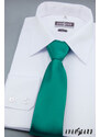 Avantgard Středně zelená jemně lesklá jednobarevná kravata