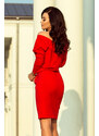 numoco Červené dámské teplákové kalhoty s výstřihem na zádech model 6321770