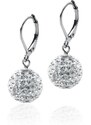 BM Jewellery Náušnice s krystaly GLOBE 1,2cm z chirurgické oceli S532090