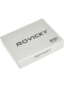 Pánská kožená peněženka Rovicky PC-028-BAR RFID hnědá