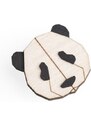 BeWooden Dřevěná brož Panda Brooch