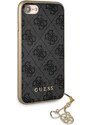 Ochranný kryt pro iPhone 7 / 8 / SE (2020/2022) - Guess, Charms 4G Back Gray