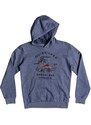 quiksilver Dětská mikina banzai bar hood youth bijou blue - bng0