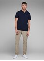 Modré basic polo tričko Jack & Jones - Pánské