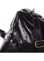 Velká cestovní kožená taška černá - ItalY Equado černá