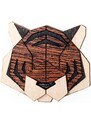 BeWooden Dřevěná brož Tiger Brooch