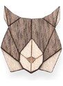 BeWooden Dřevěná brož Lynx Brooch