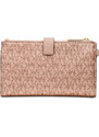 Michael Kors Penženka Boxed Metallic Signature Double Zip Soft Pink Rose Gold