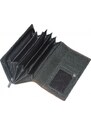 Dámská kožená peněženka Segali SG61288 WO černá / hnědá broušená kůže