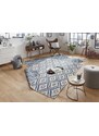 NORTHRUGS - Hanse Home koberce AKCE: 120x170 cm Kusový koberec Twin-Wendeteppiche 103137 blau creme – na ven i na doma - 120x170 cm