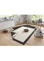 NORTHRUGS - Hanse Home koberce Kusový koberec Twin-Wendeteppiche 103105 creme schwarz – na ven i na doma - 80x150 cm