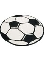 Hanse Home Collection koberce Dětský kusový koberec Prime Pile Fussball 100015 - 150x150 (průměr) kruh cm