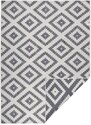 NORTHRUGS - Hanse Home koberce Kusový koberec Twin-Wendeteppiche 103132 grau creme – na ven i na doma - 80x250 cm