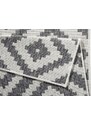 NORTHRUGS - Hanse Home koberce Kusový koberec Twin-Wendeteppiche 103132 grau creme – na ven i na doma - 80x250 cm