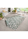 NORTHRUGS - Hanse Home koberce Kusový koberec Twin-Wendeteppiche 103131 grün creme – na ven i na doma - 80x150 cm