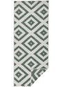 NORTHRUGS - Hanse Home koberce Kusový koberec Twin-Wendeteppiche 103131 grün creme – na ven i na doma - 80x150 cm