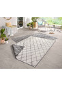 NORTHRUGS - Hanse Home koberce Kusový koberec Twin-Wendeteppiche 103118 grau creme – na ven i na doma - 80x150 cm