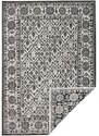 NORTHRUGS - Hanse Home koberce Kusový koberec Twin-Wendeteppiche 103113 schwarz creme – na ven i na doma - 160x230 cm