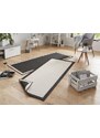 NORTHRUGS - Hanse Home koberce Kusový koberec Twin-Wendeteppiche 103105 creme schwarz – na ven i na doma - 80x150 cm