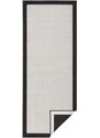 NORTHRUGS - Hanse Home koberce Kusový koberec Twin-Wendeteppiche 103105 creme schwarz – na ven i na doma - 80x150 cm