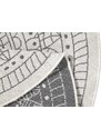 NORTHRUGS - Hanse Home koberce Kusový koberec Twin-Wendeteppiche 103143 creme grau kruh – na ven i na doma - 140x140 (průměr) kruh cm