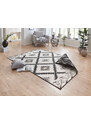 NORTHRUGS - Hanse Home koberce Kusový koberec Twin Supreme 103429 Malibu black creme – na ven i na doma - 80x250 cm