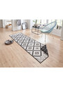 NORTHRUGS - Hanse Home koberce Kusový koberec Twin Supreme 103429 Malibu black creme – na ven i na doma - 80x250 cm