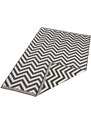 NORTHRUGS - Hanse Home koberce Kusový koberec Twin Supreme 103433 Palma black creme – na ven i na doma - 80x250 cm