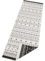 NORTHRUGS - Hanse Home koberce Kusový koberec Twin Supreme 103438 Kuba black creme – na ven i na doma - 160x230 cm