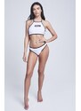 Sik Silk Box Logo High Tie Bikini Top